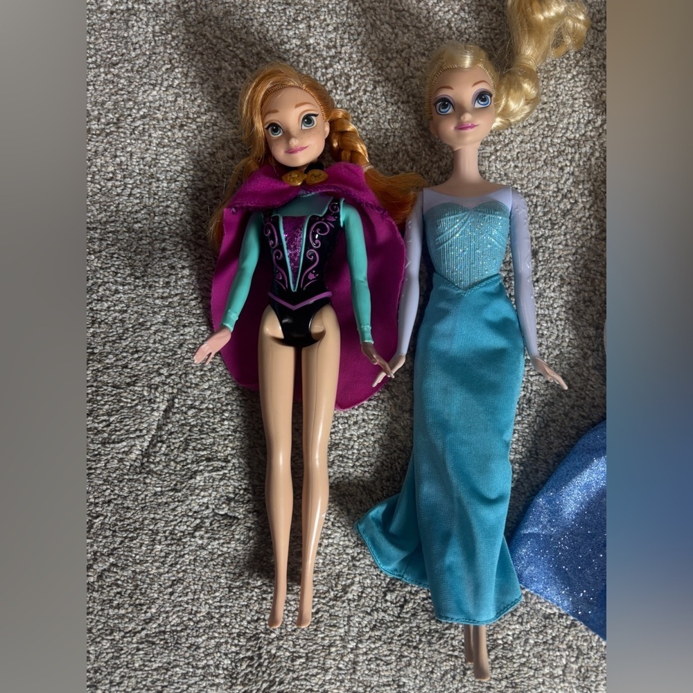 Disney Barbie Doll Lot Princess Barbie Mattel Elsa Anna Cinderella Asha - Picture 2 of 3